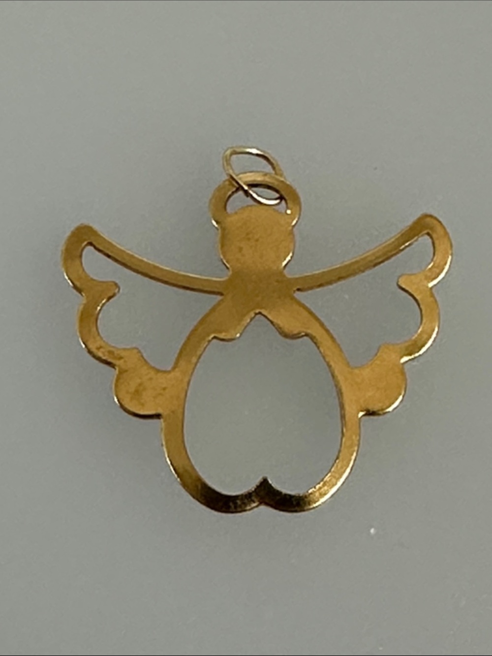 10k real Solid Gold Angel Pendant Charm